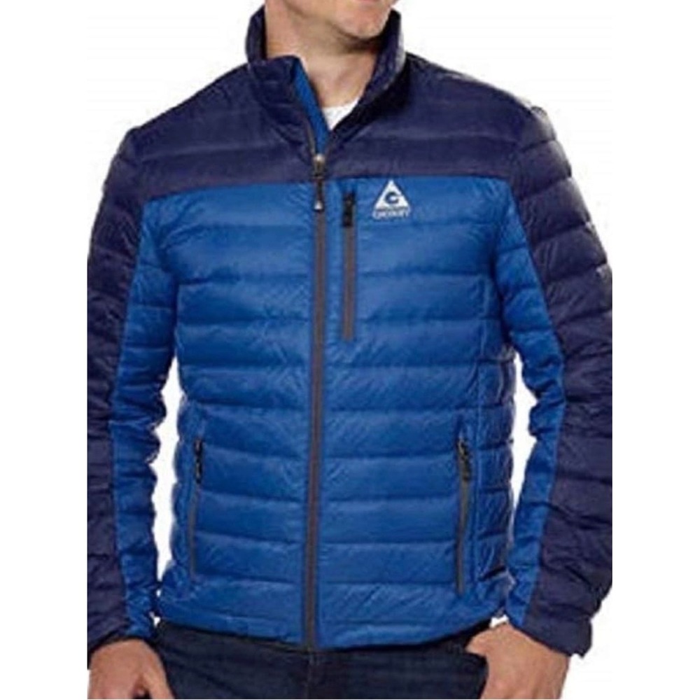 Columbia Men's Two-Tone Blue Packable Puffer Jacket